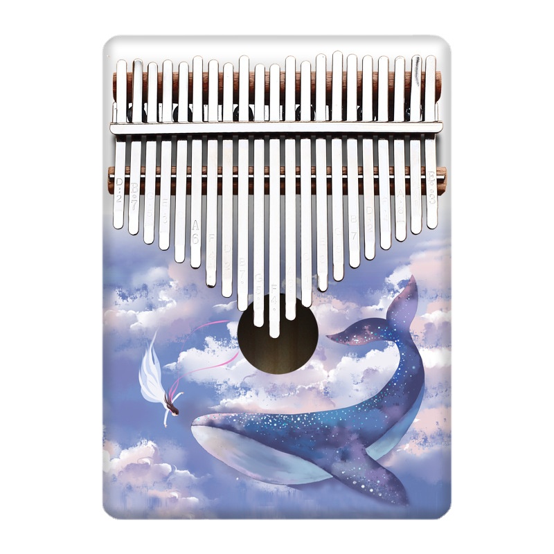 Musical Instrument For Beginners - Colorful 21 Key Kalimba Kids Cartoon
