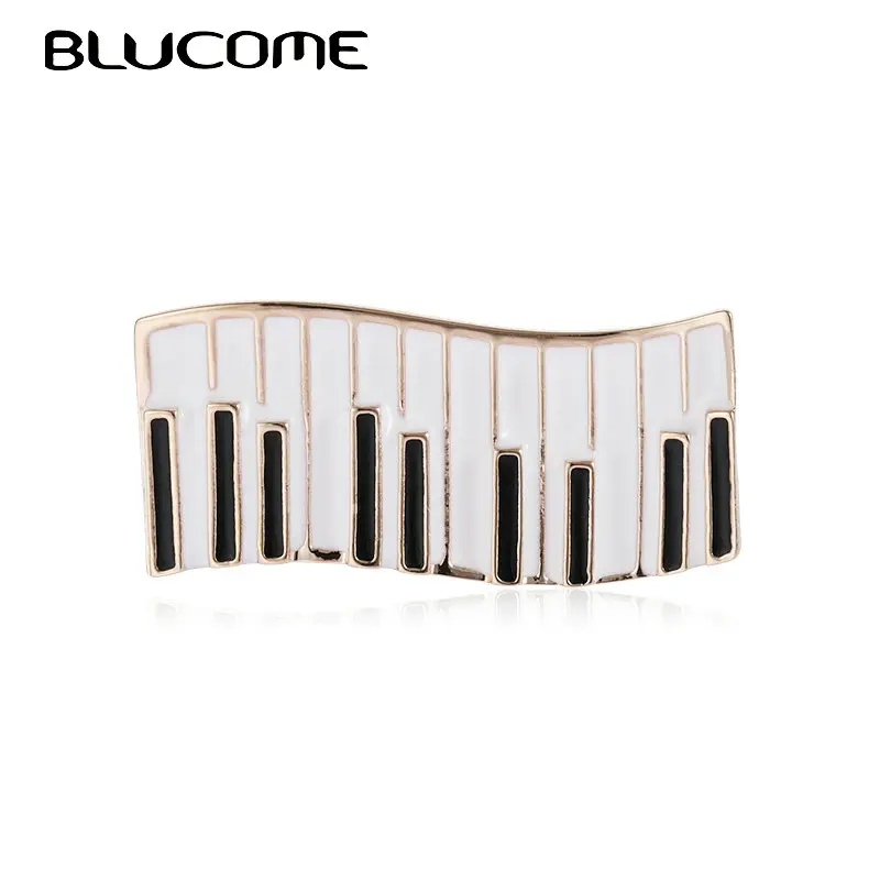 Musical Instruments Names - Blucome Vivid Enamel Piano Keyboard Brooches