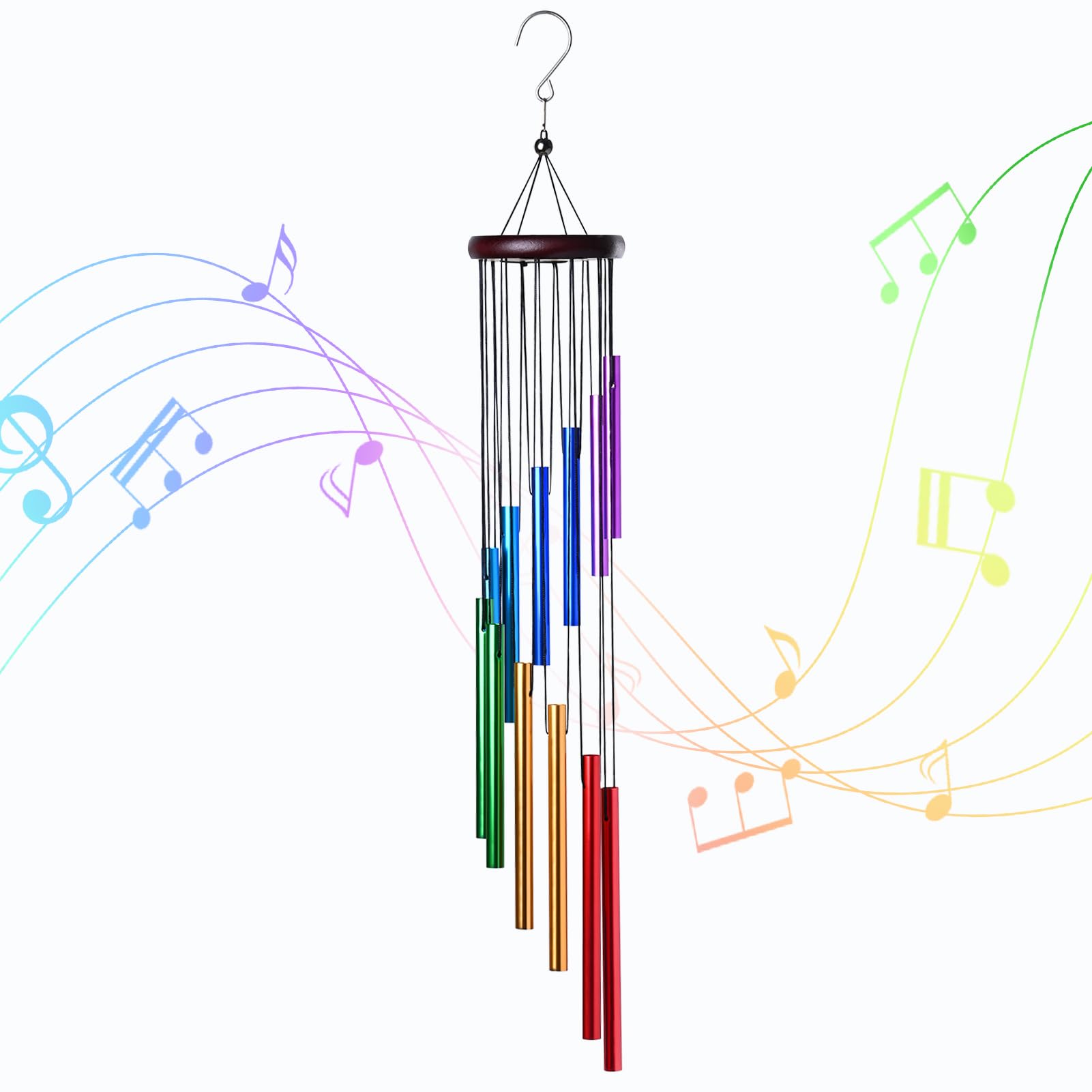Wind Chime Tubular - New 12 Tubes Wind Chimes Aluminum