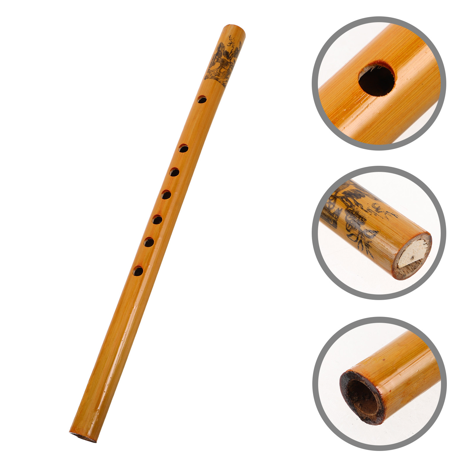 Musical Instrument A Recorder - 33Cm Vertical Recorder Flute Bamboo 7