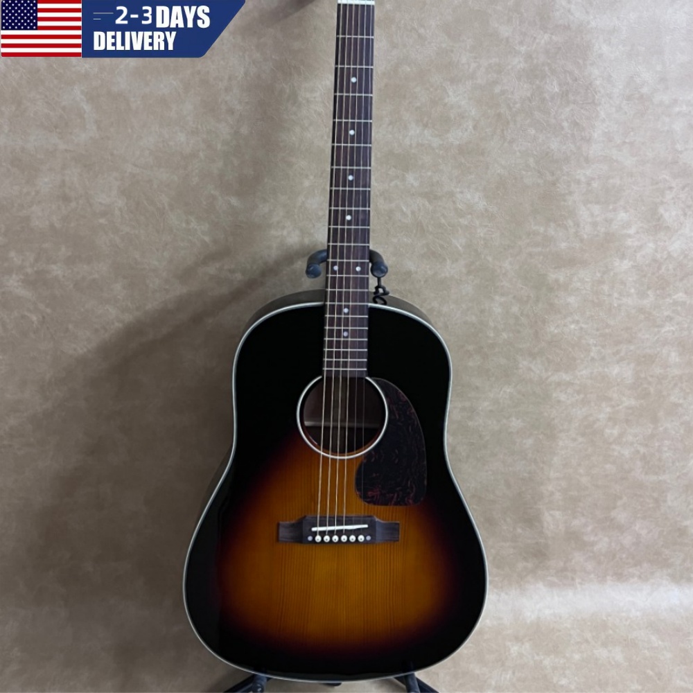 Musical Instrument For Beginners - Hot Sale J-45 Sunburst Color Acoustic