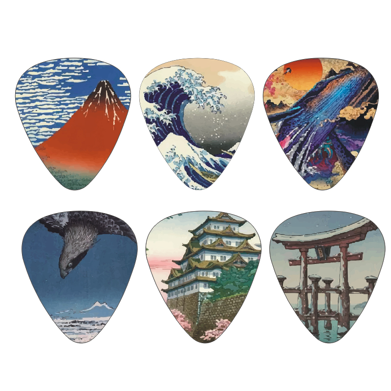Musical Instrument Photo - New 12pcs/set Guitar Picks - Japanese