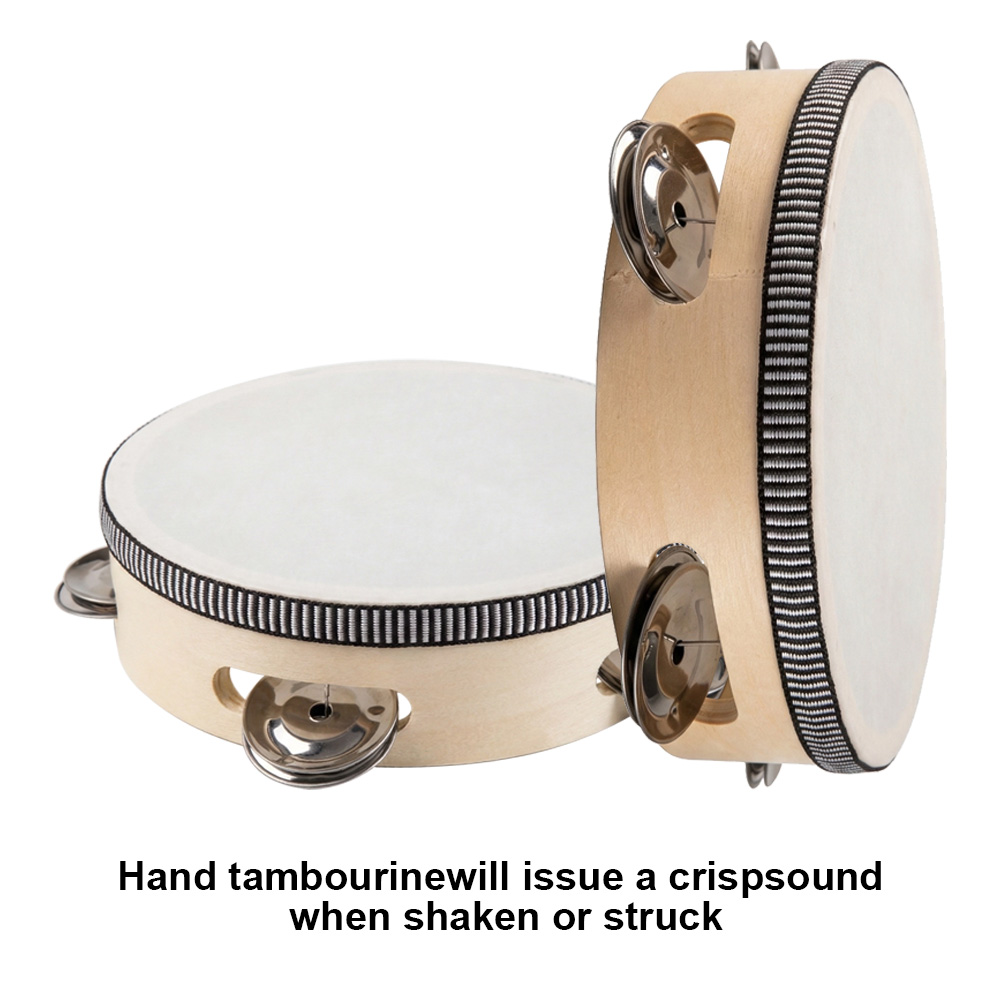 Musical Instrument Games - 6inch Hand Held Drum Tambourine Drum