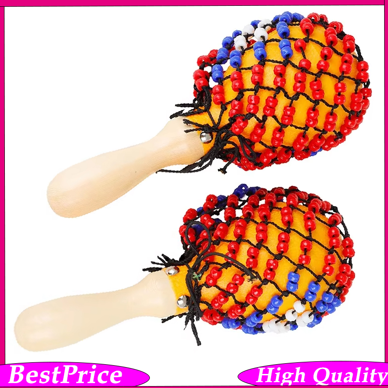 1 Pair Wooden Sand Hammers wit - Musical Instrument Net recension och pris