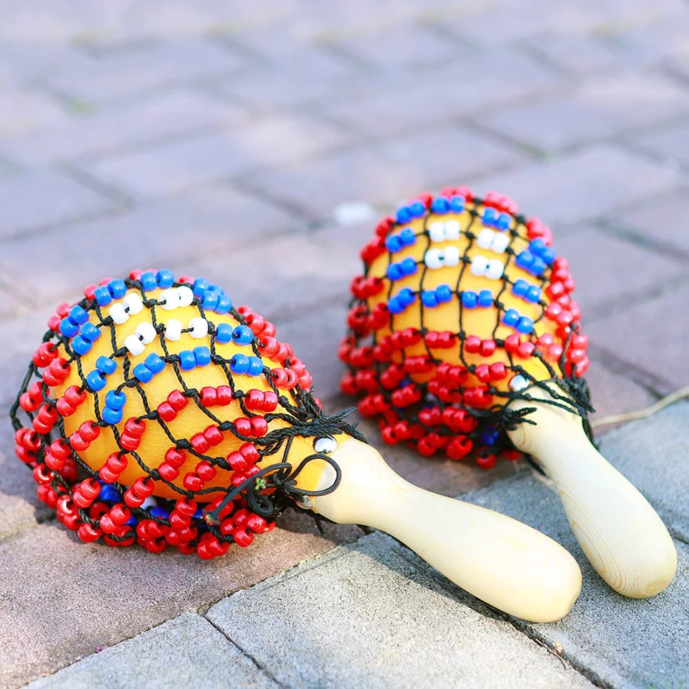 1 Pair Wooden Sand Hammers wit - Musical Instrument Net recension och pris