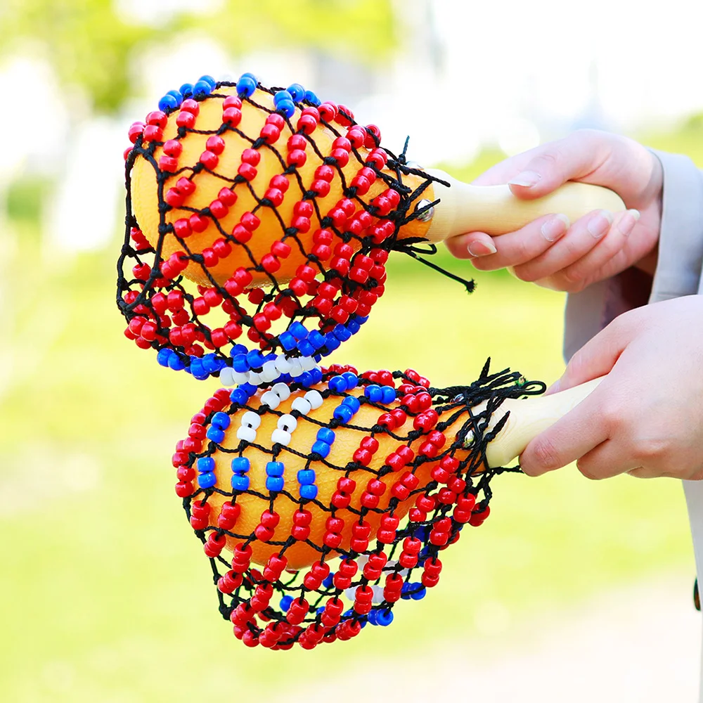 1 Pair Wooden Sand Hammers wit - Musical Instrument Net recension och pris