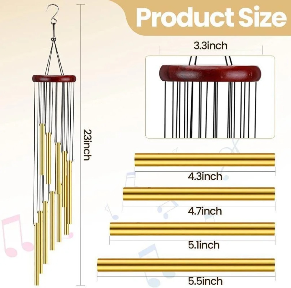 Aluminum Tube Metal Pipe Wind  - Wind Chime Tubular recension och pris