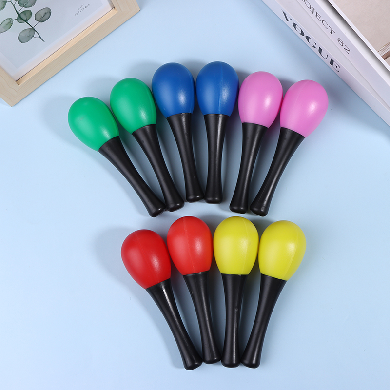 2Pcs Plastic Maracas Sand Hamm - Musical Instrument Maraca recension och pris