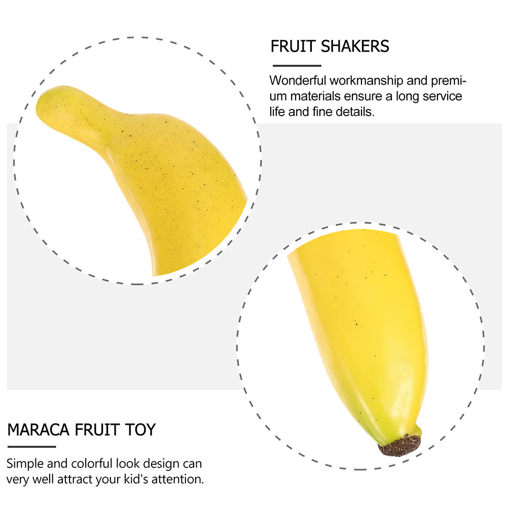 3Pcs Simulation Fruit Shaker M - Musical Instrument Maraca recension och pris