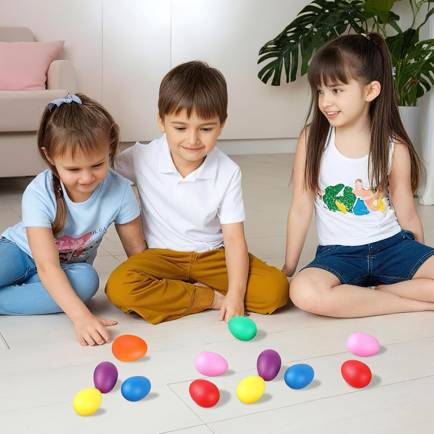 2Pcs Plastic Egg Shakers Percu - Musical Instrument Maraca recension och pris