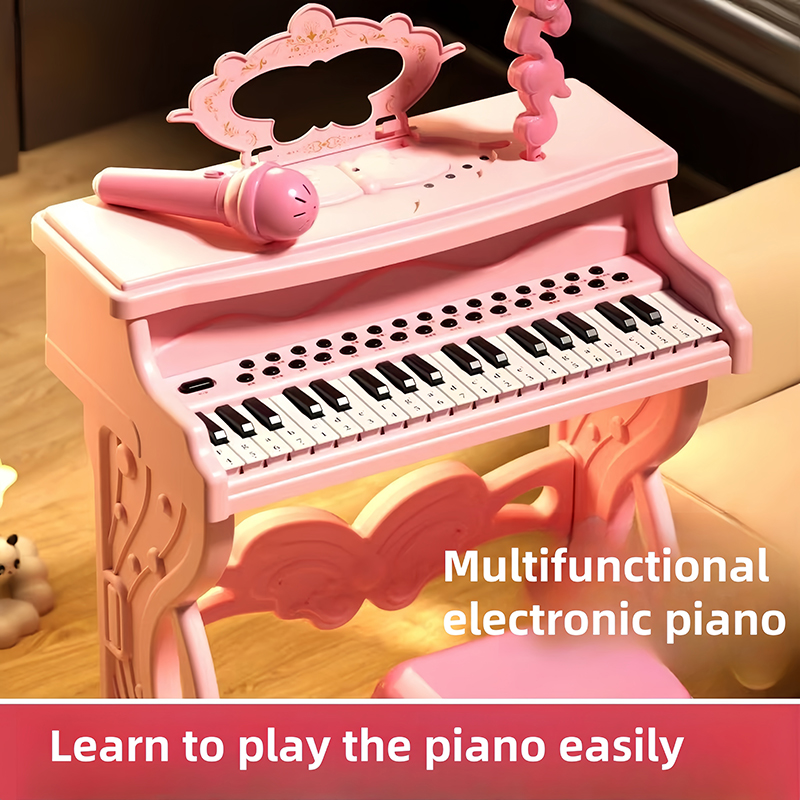 Baby Electronic Piano with Mic - Musical Instruments Names recension och pris