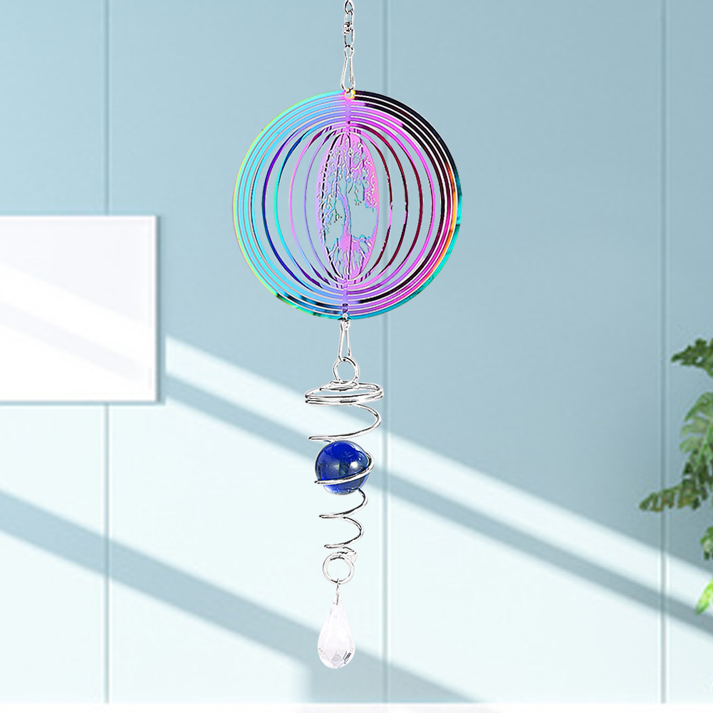Gradient Color Wind Spinner St - Wind Chime Tubular recension och pris