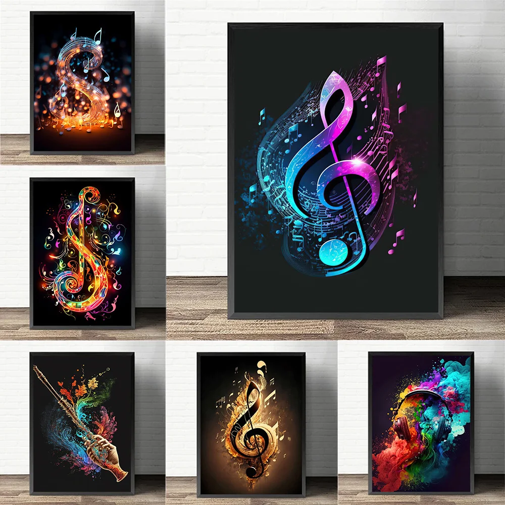 Colorful Musical Note Poster P - Musical Instrument Photo recension och pris
