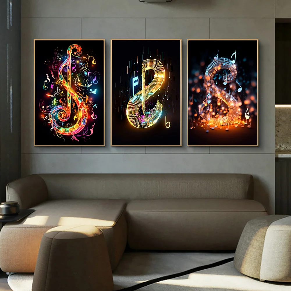Colorful Musical Note Poster P - Musical Instrument Photo recension och pris