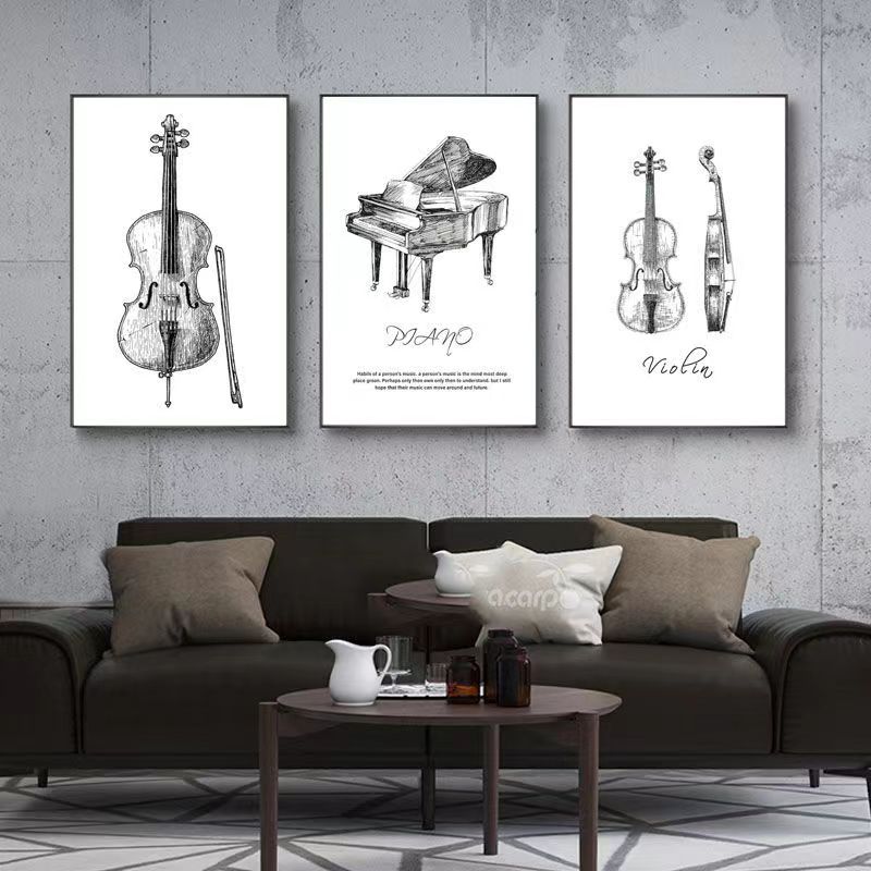 Canvas Painting Modern Minimal - Musical Instrument Photo recension och pris