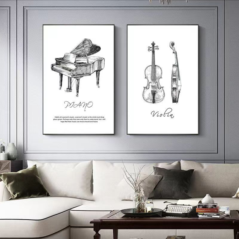 Canvas Painting Modern Minimal - Musical Instrument Photo recension och pris