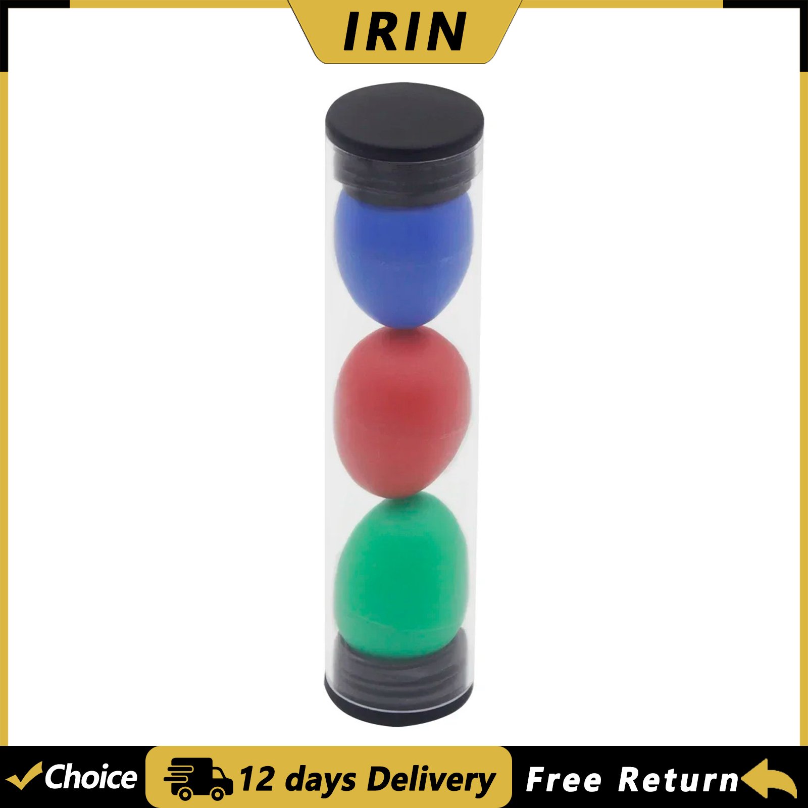 IRIN 3Pcs Sand Egg Colorful Sa - Musical Instrument Maraca recension och pris