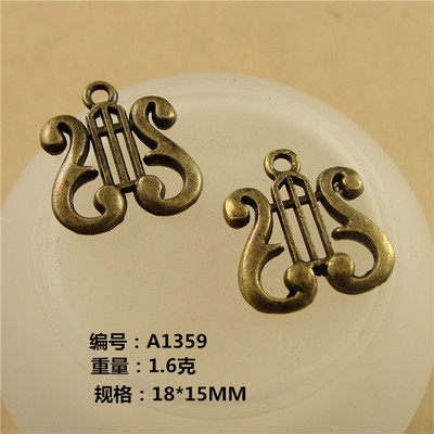 100pcs 17x16mm Zinc Alloy Anci - Musical Instrument Ancient recension och pris