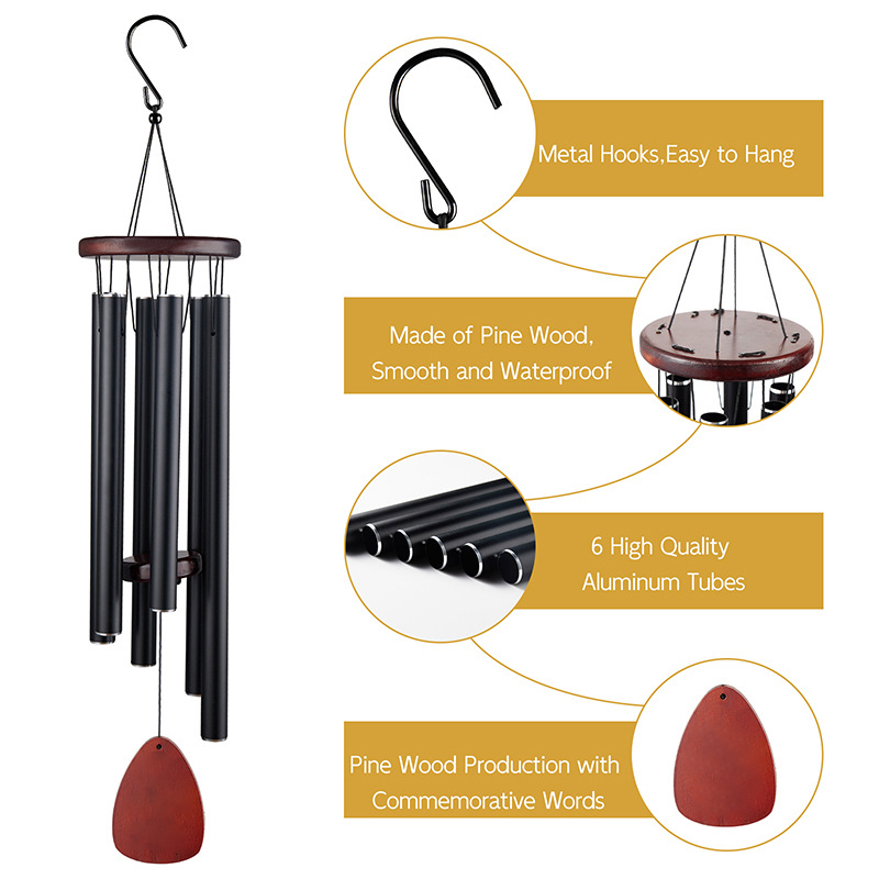 Aluminum Windchime 26inch Wind - Wind Chime Tubular recension och pris