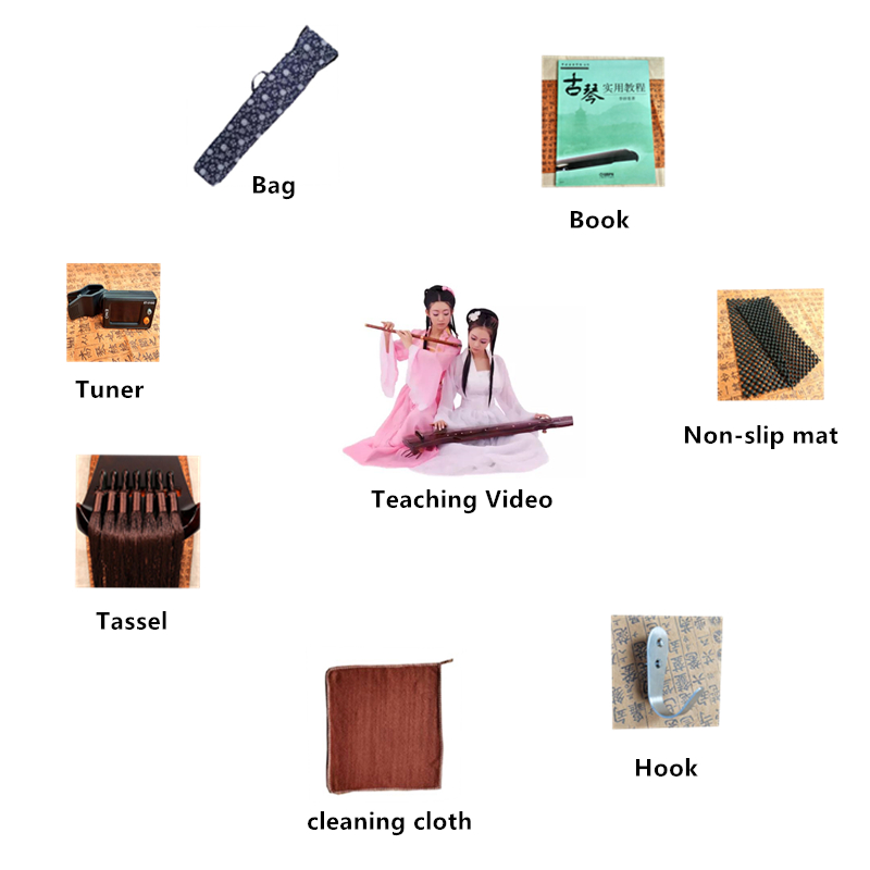 SevenAngel Guqin HunDun 7-Stri - Musical Instrument Ancient recension och pris