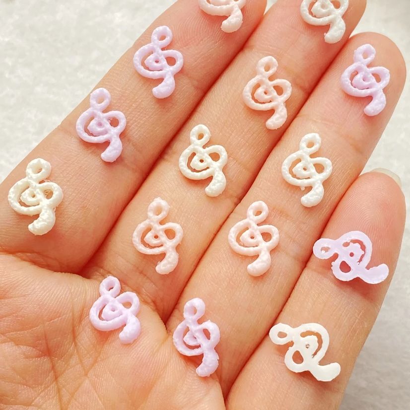 50pcs Mix Resin Mini Pink Musi - Musical Instrument Symbols recension och pris