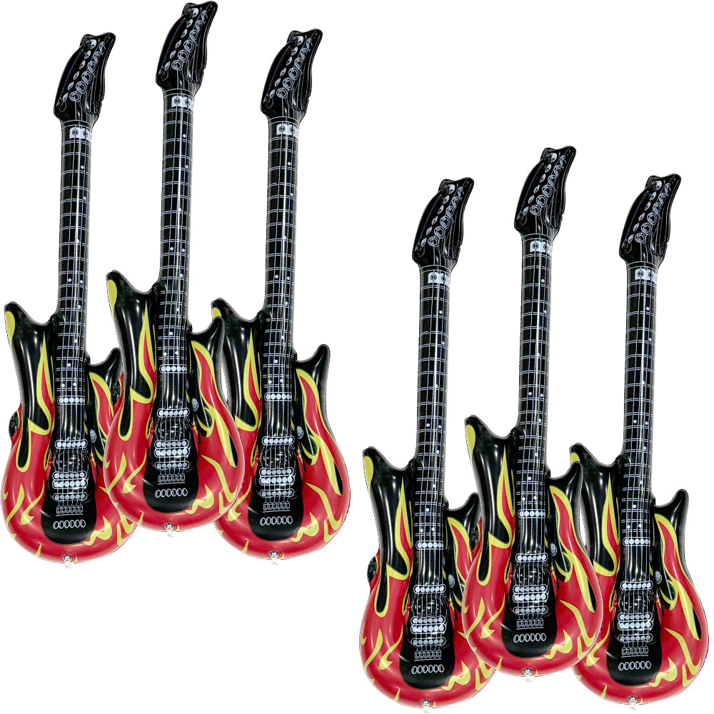 6-Piece Inflatable Flame Guita - Musical Instrument Games recension och pris