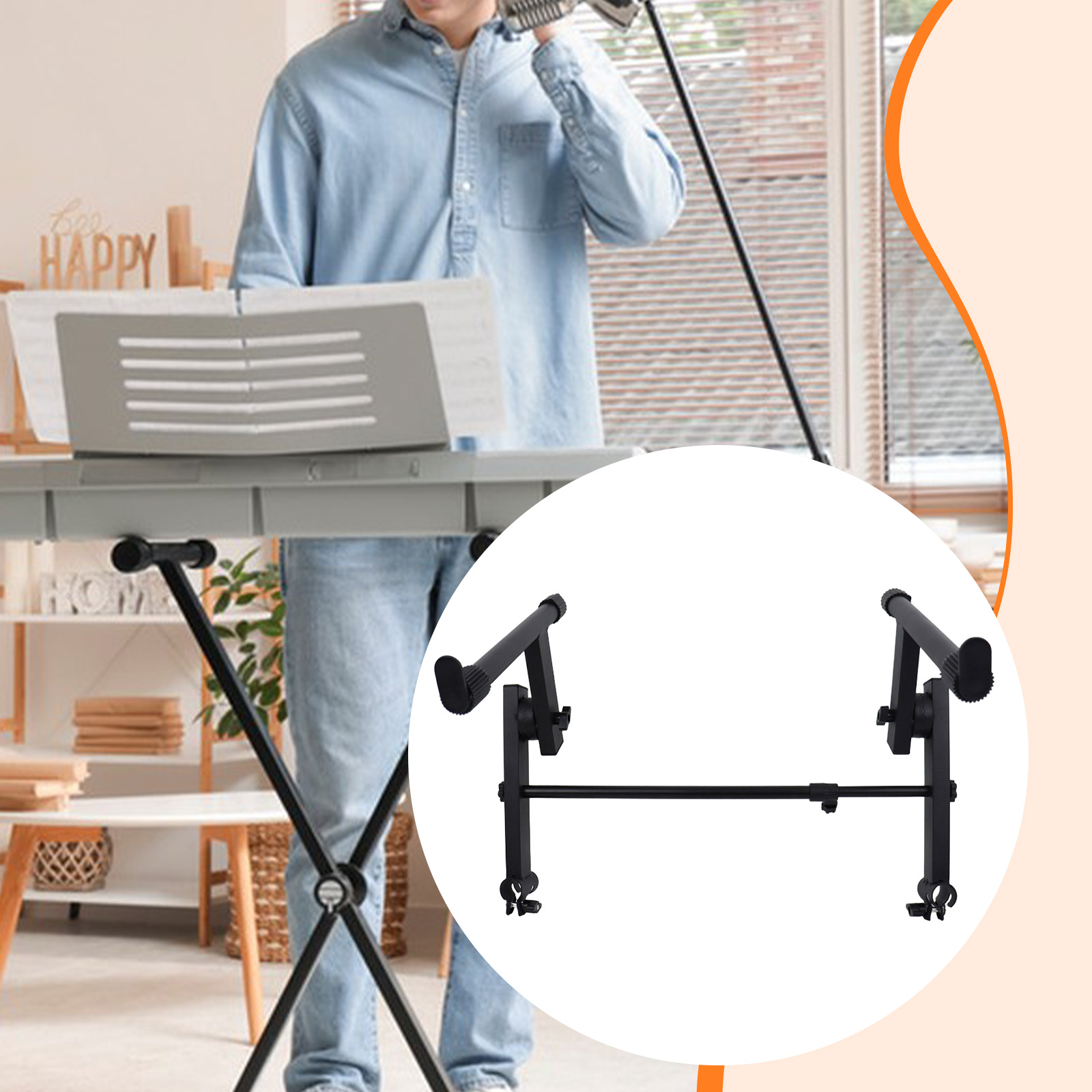 Metal Electric Piano Rack 2 Ti - Musical Instruments Names recension och pris