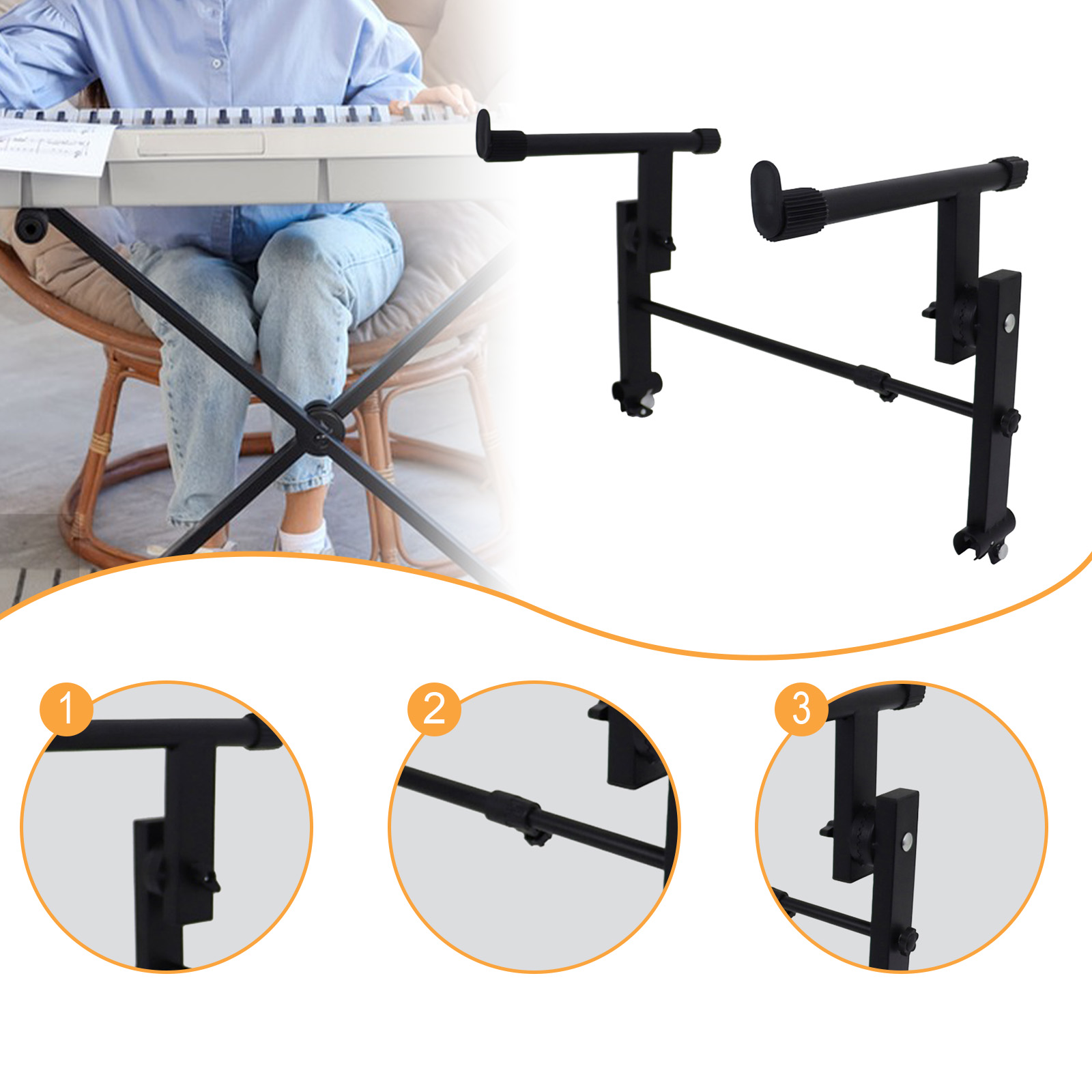 Metal Electric Piano Rack 2 Ti - Musical Instruments Names recension och pris
