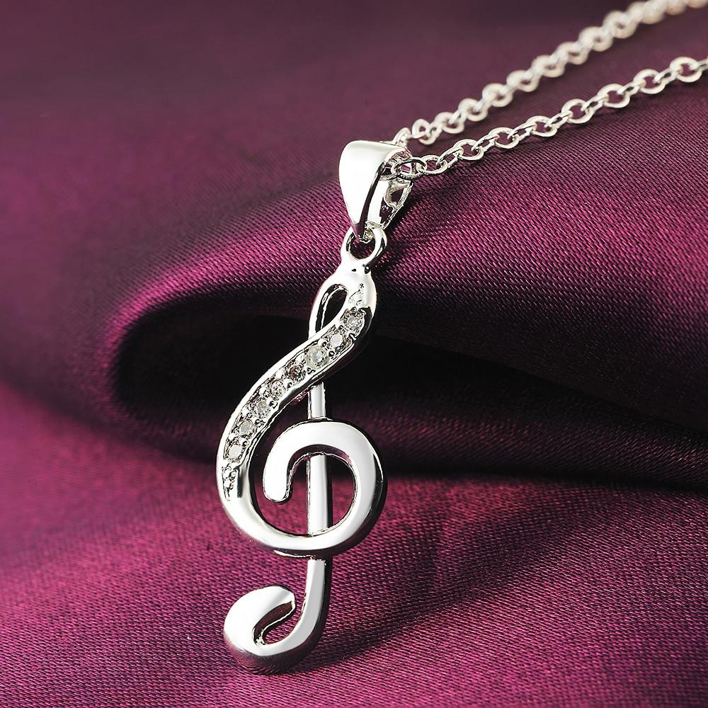 45CM 18inches 925 silver neckl - Musical Instrument Symbols recension och pris