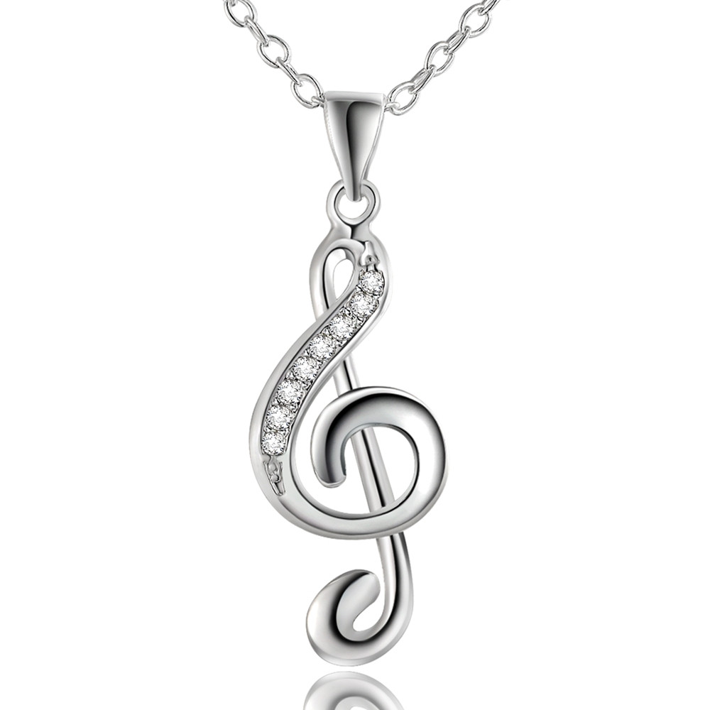 45CM 18inches 925 silver neckl - Musical Instrument Symbols recension och pris