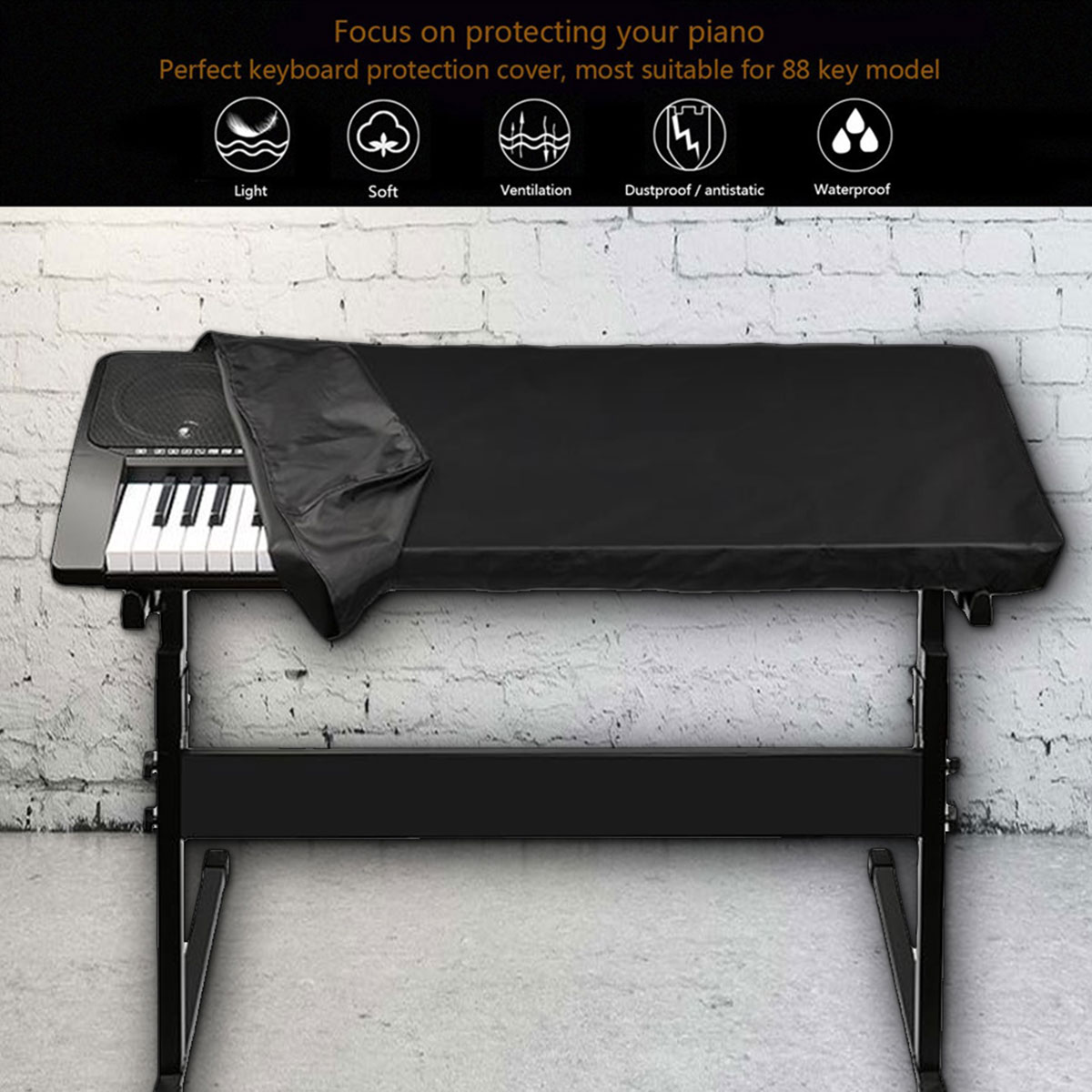 61/88-Key Electronic Piano Cov - Musical Instruments Names recension och pris
