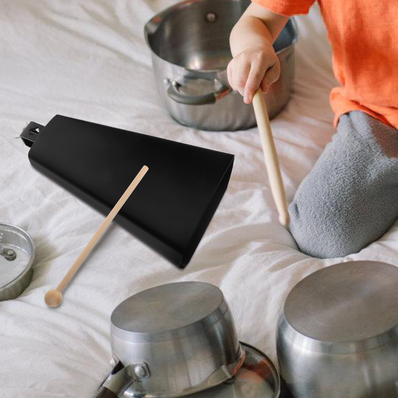 1Set Metal Cowbell Instrument  - Musical Instrument Band recension och pris