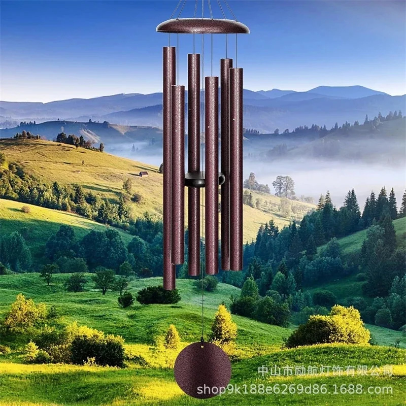 45 Inch Outdoor Wind Chime Red - Wind Chime Tubular recension och pris
