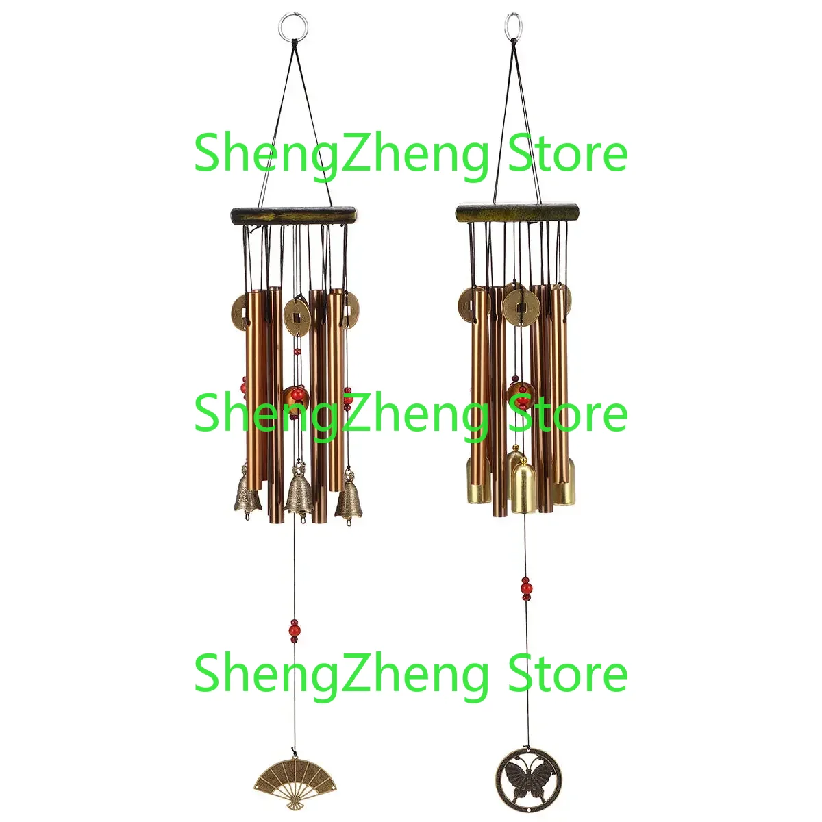 Solid Wood Hollow Tube Metal T - Wind Chime Tubular recension och pris