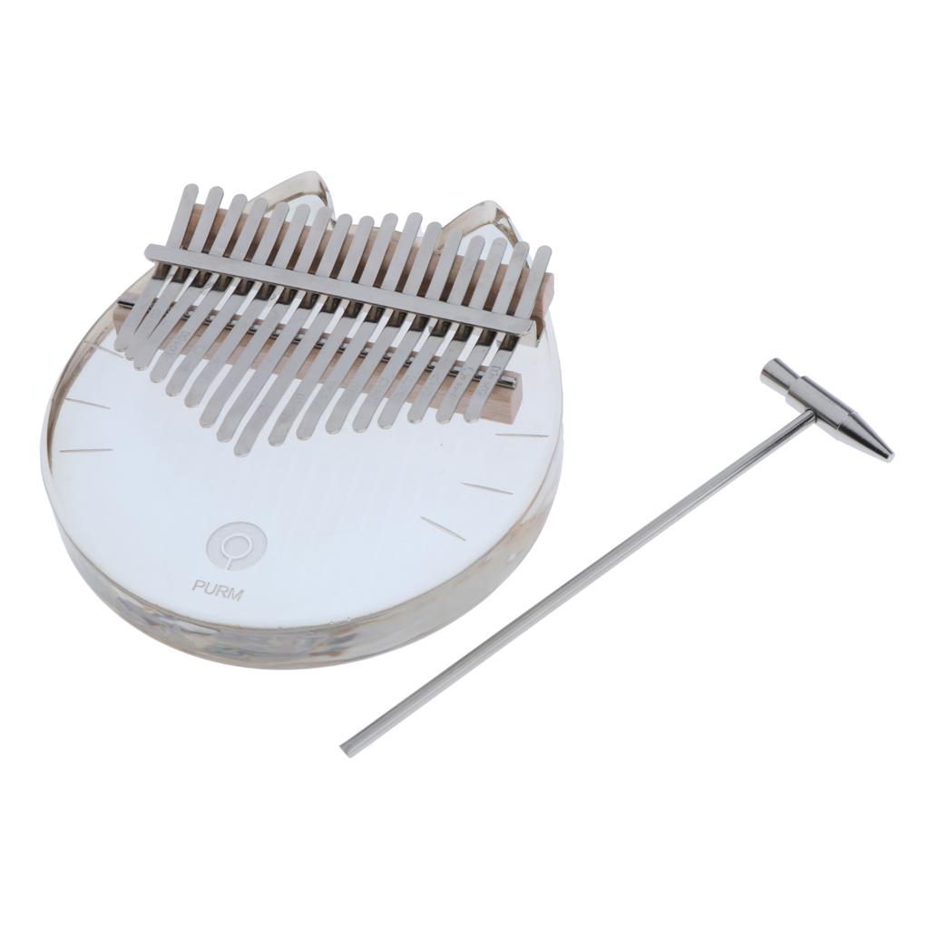 Kalimba 17 Key Acrylic Transpa - Musical Instrument For Beginners recension och pris