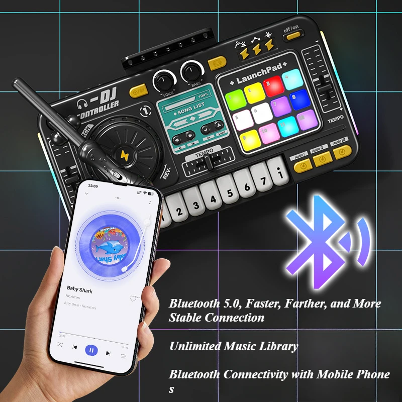 Kid DJ Mixer with Microphone E - Musical Instruments Names recension och pris