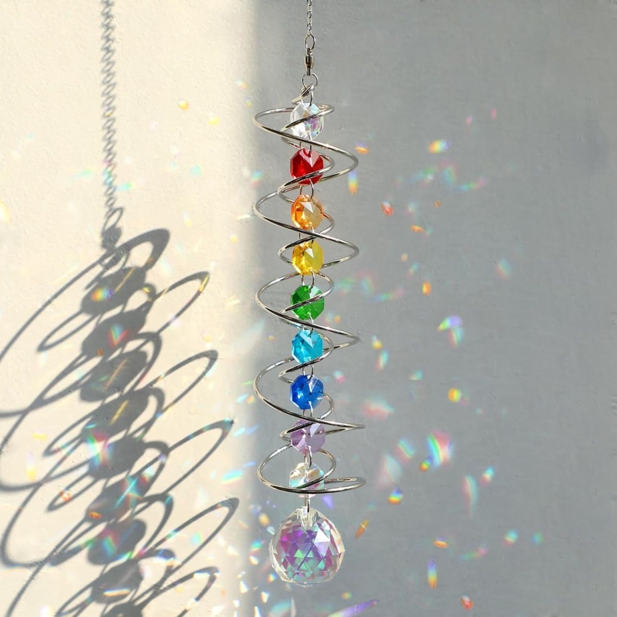 Crystal Suncatcher Gazing Ball - Wind Chime Tubular recension och pris
