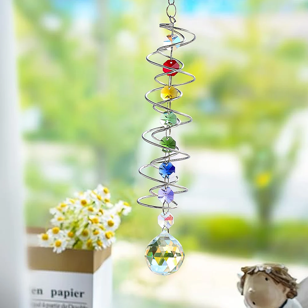 Crystal Suncatcher Gazing Ball - Wind Chime Tubular recension och pris