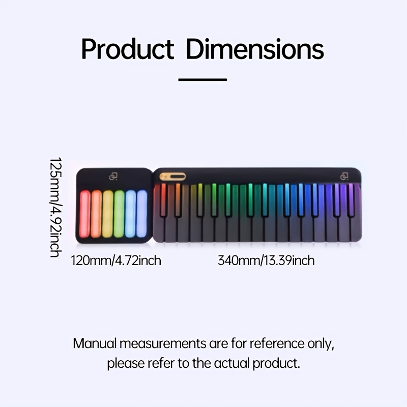 Stylish LED-Backlit PopuPiano  - Musical Instruments Names recension och pris